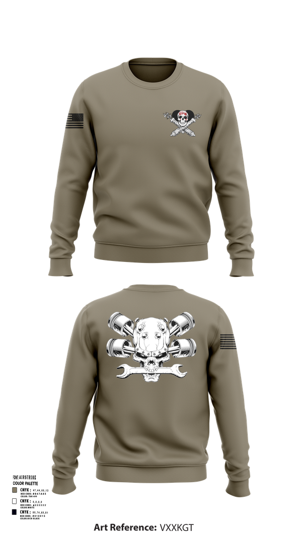 Crew Neck Sweatshirt, Fox 1-320th F-CO FAR, , Teamtime, Team time, sublimation, custom sports apparel, team uniforms, spirit wear, spiritwear, sports uniforms, custom shirts, team store, custom team store, fundraiser sports, apparel fundraiser