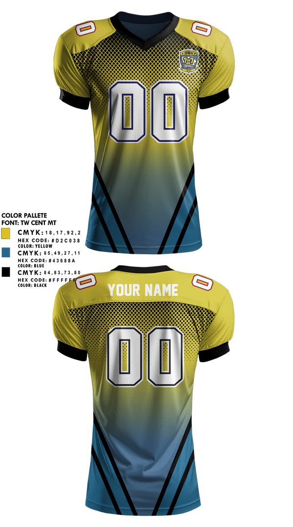 Football Jersey, Iowa 7v7 Football, , Teamtime, Team time, sublimation, custom sports apparel, team uniforms, spirit wear, spiritwear, sports uniforms, custom shirts, team store, custom team store, fundraiser sports, apparel fundraiser