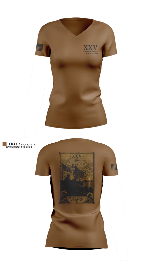 Womens Short Sleeve Vneck Shirt, MSRON, Navy, Teamtime, Team time, sublimation, custom sports apparel, team uniforms, spirit wear, spiritwear, sports uniforms, custom shirts, team store, custom team store, fundraiser sports, apparel fundraiser
