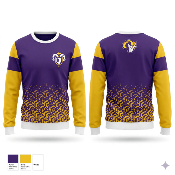 Crew Neck Sweatshirt, RAMS OPP, Men's Basketball, Teamtime, Team time, sublimation, custom sports apparel, team uniforms, spirit wear, spiritwear, sports uniforms, custom shirts, team store, custom team store, fundraiser sports, apparel fundraiser