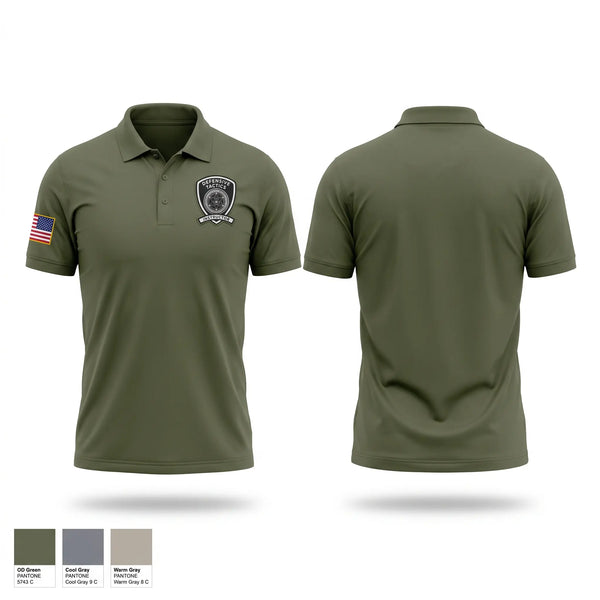 Short Sleeve Performance Polo, Defensive Tactics, Police, Teamtime, Team time, sublimation, custom sports apparel, team uniforms, spirit wear, spiritwear, sports uniforms, custom shirts, team store, custom team store, fundraiser sports, apparel fundraiser
