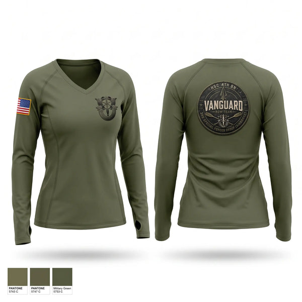 Womens Long Sleeve Vneck Shirt, 3SFG(A), Army, Teamtime, Team time, sublimation, custom sports apparel, team uniforms, spirit wear, spiritwear, sports uniforms, custom shirts, team store, custom team store, fundraiser sports, apparel fundraiser