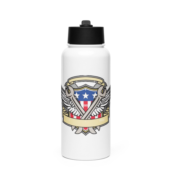 182nd Field Artillery 54920124 Stainless Steel Water Bottle with a Straw Lid