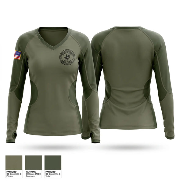 Womens Long Sleeve Vneck Shirt, ESU K9, Police, Teamtime, Team time, sublimation, custom sports apparel, team uniforms, spirit wear, spiritwear, sports uniforms, custom shirts, team store, custom team store, fundraiser sports, apparel fundraiser