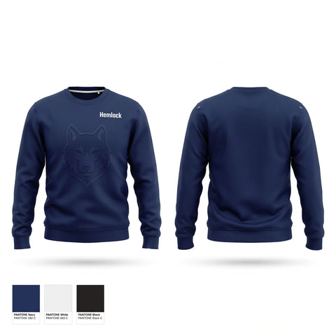 Crew Neck Sweatshirt, Hemlock, Wrestling, Teamtime, Team time, sublimation, custom sports apparel, team uniforms, spirit wear, spiritwear, sports uniforms, custom shirts, team store, custom team store, fundraiser sports, apparel fundraiser