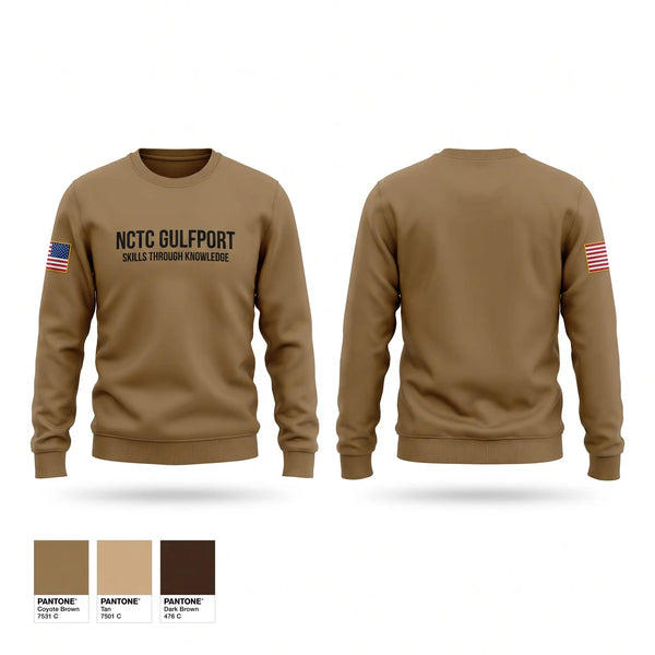 Crew Neck Sweatshirt, NCTC GULFPORT, Navy, Teamtime, Team time, sublimation, custom sports apparel, team uniforms, spirit wear, spiritwear, sports uniforms, custom shirts, team store, custom team store, fundraiser sports, apparel fundraiser