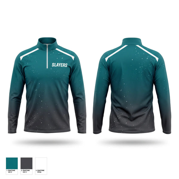 Quarter Zip Jacket, SLAYERS, Softball, Teamtime, Team time, sublimation, custom sports apparel, team uniforms, spirit wear, spiritwear, sports uniforms, custom shirts, team store, custom team store, fundraiser sports, apparel fundraiser