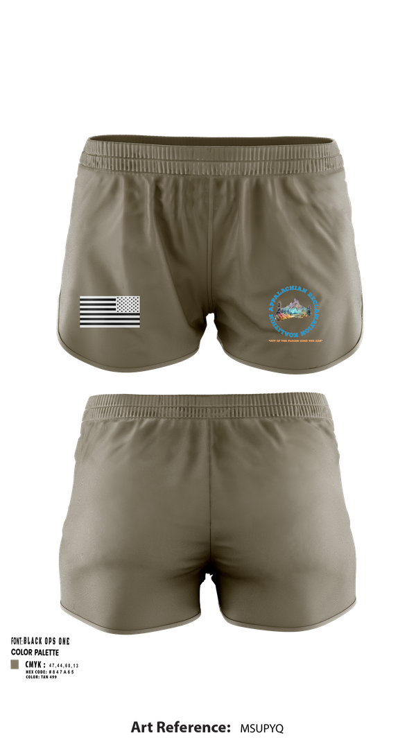 Ranger Panties, Appalachian Reclamation Koalition, , Teamtime, Team time, sublimation, custom sports apparel, team uniforms, spirit wear, spiritwear, sports uniforms, custom shirts, team store, custom team store, fundraiser sports, apparel fundraiser
