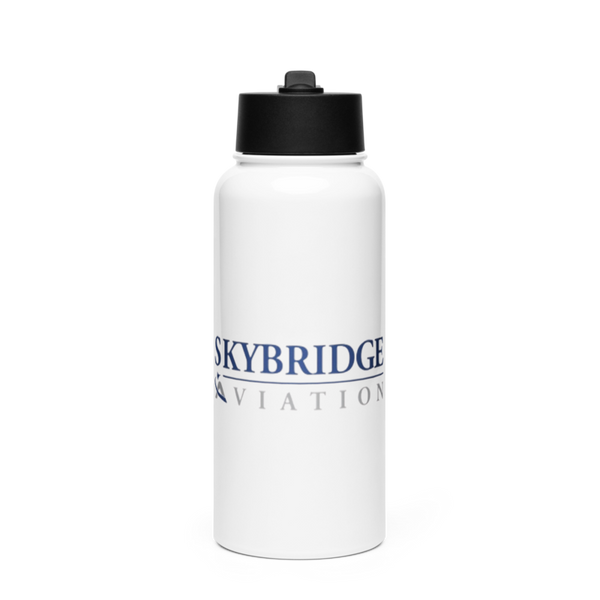 SkyBridge Aviation 74351240 Stainless Steel Water Bottle with a Straw Lid