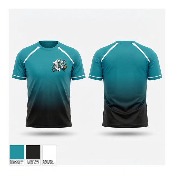 Soft Poly Tee Cotton Like Feel, Mendota Aztecs, Track & Field, Teamtime, Team time, sublimation, custom sports apparel, team uniforms, spirit wear, spiritwear, sports uniforms, custom shirts, team store, custom team store, fundraiser sports, apparel fundraiser