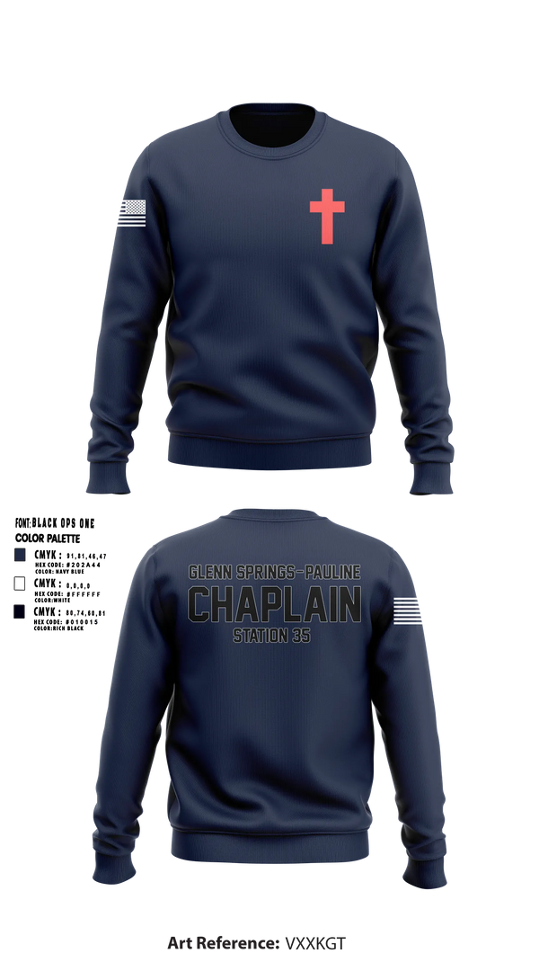Crew Neck Sweatshirt, Chaplain 35, Fire Department, Teamtime, Team time, sublimation, custom sports apparel, team uniforms, spirit wear, spiritwear, sports uniforms, custom shirts, team store, custom team store, fundraiser sports, apparel fundraiser
