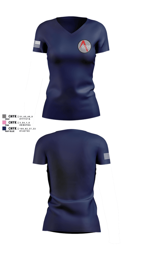 Womens Short Sleeve Vneck Shirt, Agoge Combatives, , Teamtime, Team time, sublimation, custom sports apparel, team uniforms, spirit wear, spiritwear, sports uniforms, custom shirts, team store, custom team store, fundraiser sports, apparel fundraiser
