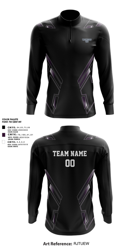 Quarter Zip Jacket, Wrangler VBC, Women's Volleyball, Teamtime, Team time, sublimation, custom sports apparel, team uniforms, spirit wear, spiritwear, sports uniforms, custom shirts, team store, custom team store, fundraiser sports, apparel fundraiser