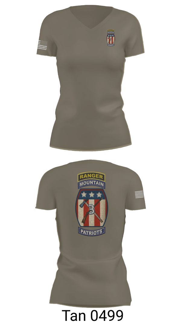 Womens Short Sleeve Vneck Shirt, 2-47 infantry 3rd BRG 10th MTN, Army, Teamtime, Team time, sublimation, custom sports apparel, team uniforms, spirit wear, spiritwear, sports uniforms, custom shirts, team store, custom team store, fundraiser sports, apparel fundraiser