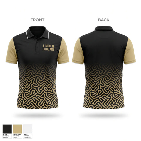 Short Sleeve Performance Polo, LINCOLN COUGARS, , Teamtime, Team time, sublimation, custom sports apparel, team uniforms, spirit wear, spiritwear, sports uniforms, custom shirts, team store, custom team store, fundraiser sports, apparel fundraiser