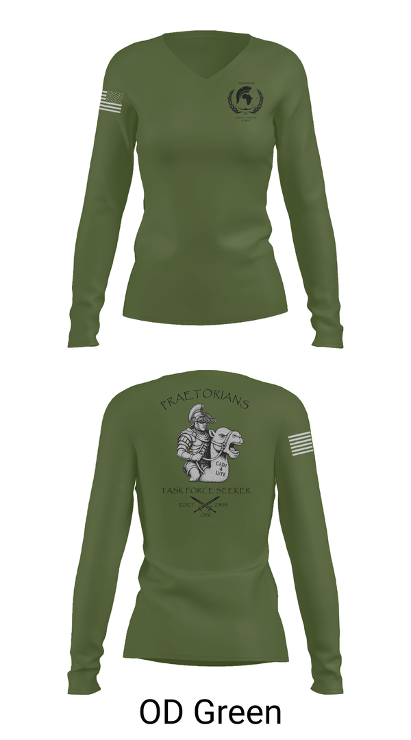 Womens Long Sleeve Vneck Shirt, 2505 EDET, , Teamtime, Team time, sublimation, custom sports apparel, team uniforms, spirit wear, spiritwear, sports uniforms, custom shirts, team store, custom team store, fundraiser sports, apparel fundraiser