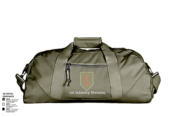 Duffle Bag, 1st Infantry Division, , Teamtime, Team time, sublimation, custom sports apparel, team uniforms, spirit wear, spiritwear, sports uniforms, custom shirts, team store, custom team store, fundraiser sports, apparel fundraiser