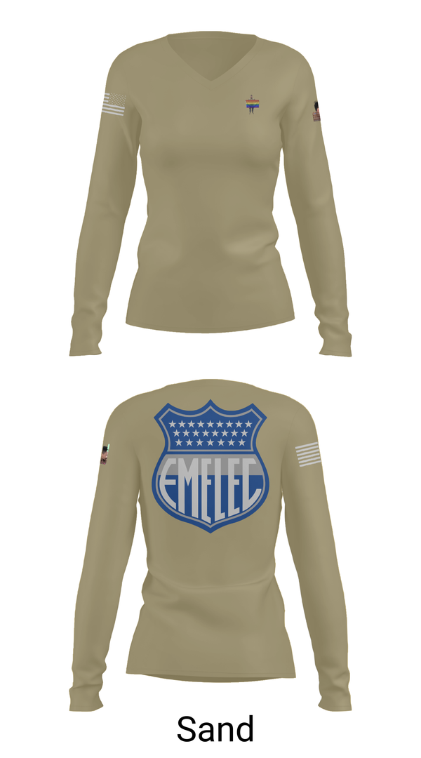 Womens Long Sleeve Vneck Shirt, 50th chem, , Teamtime, Team time, sublimation, custom sports apparel, team uniforms, spirit wear, spiritwear, sports uniforms, custom shirts, team store, custom team store, fundraiser sports, apparel fundraiser