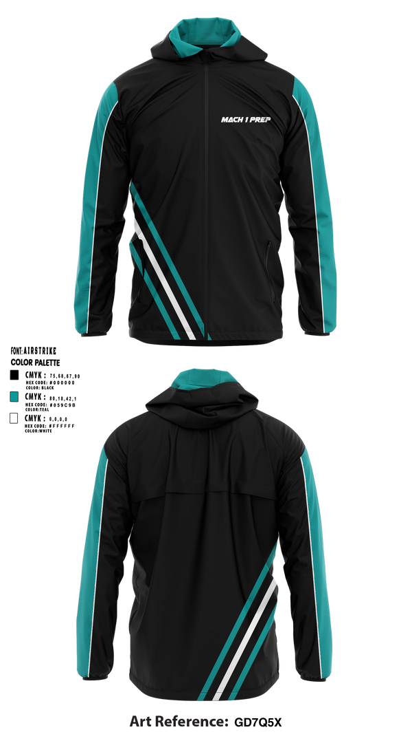 Windbreaker, Mach 1 Prep, Track & Field, Teamtime, Team time, sublimation, custom sports apparel, team uniforms, spirit wear, spiritwear, sports uniforms, custom shirts, team store, custom team store, fundraiser sports, apparel fundraiser