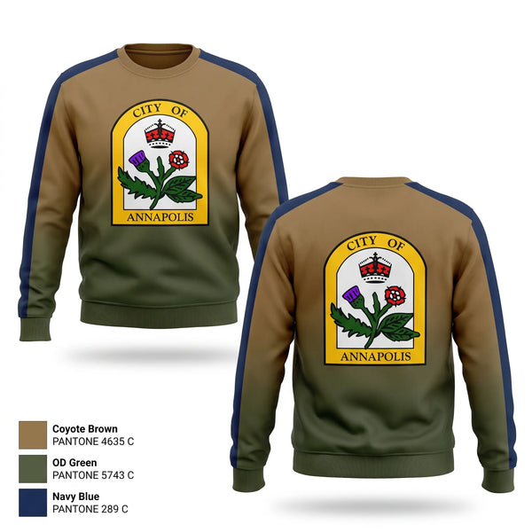 Crew Neck Sweatshirt, City of Annapolis, , Teamtime, Team time, sublimation, custom sports apparel, team uniforms, spirit wear, spiritwear, sports uniforms, custom shirts, team store, custom team store, fundraiser sports, apparel fundraiser