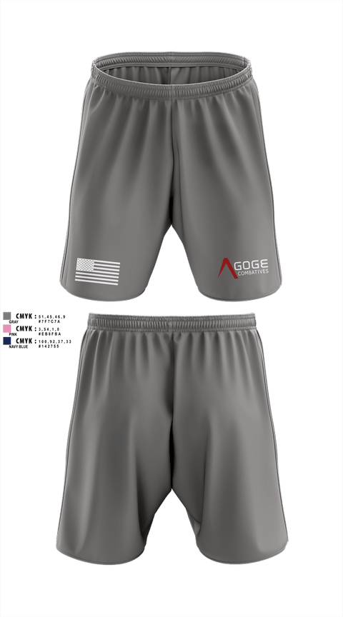 Athletic Shorts With Pockets, Agoge Combatives, , Teamtime, Team time, sublimation, custom sports apparel, team uniforms, spirit wear, spiritwear, sports uniforms, custom shirts, team store, custom team store, fundraiser sports, apparel fundraiser