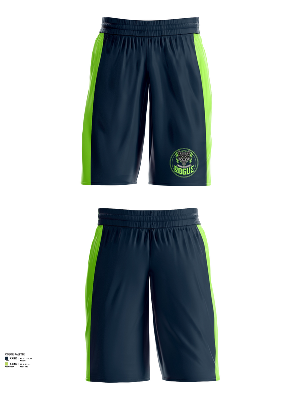 Mens Basketball Shorts, West Michigan Rogue, Men's Basketball, Teamtime, Team time, sublimation, custom sports apparel, team uniforms, spirit wear, spiritwear, sports uniforms, custom shirts, team store, custom team store, fundraiser sports, apparel fundraiser