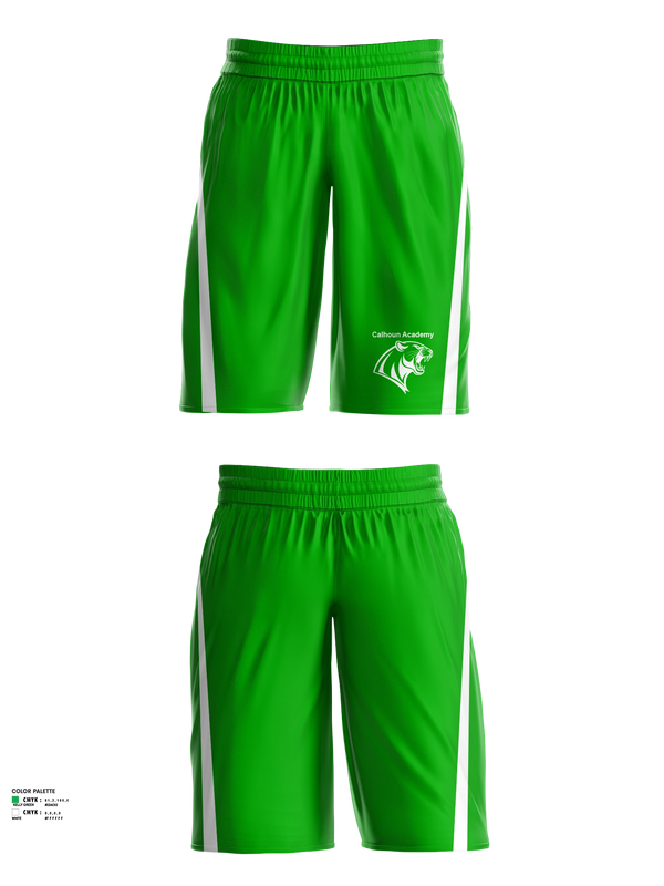 Womens Basketball Shorts, Calhoun Academy, Women's Basketball, Teamtime, Team time, sublimation, custom sports apparel, team uniforms, spirit wear, spiritwear, sports uniforms, custom shirts, team store, custom team store, fundraiser sports, apparel fundraiser