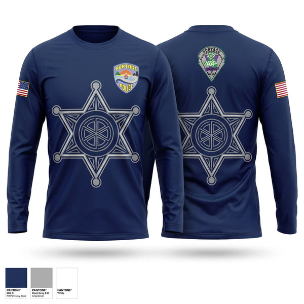 Long Sleeve Performance Shirt, Portage SWAT, Police, Teamtime, Team time, sublimation, custom sports apparel, team uniforms, spirit wear, spiritwear, sports uniforms, custom shirts, team store, custom team store, fundraiser sports, apparel fundraiser