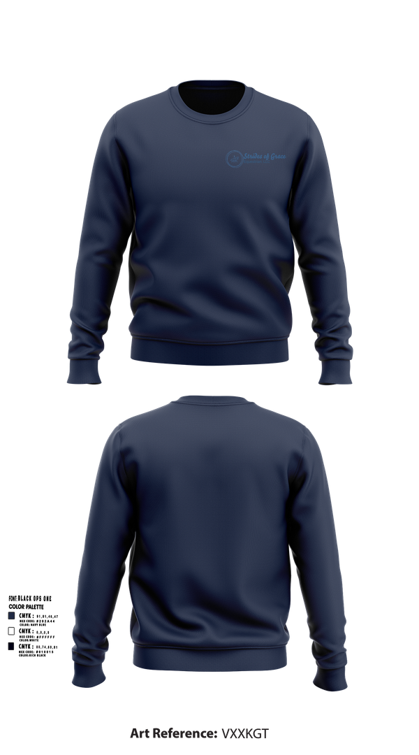 Crew Neck Sweatshirt, Strides of Grace equestrian, , Teamtime, Team time, sublimation, custom sports apparel, team uniforms, spirit wear, spiritwear, sports uniforms, custom shirts, team store, custom team store, fundraiser sports, apparel fundraiser