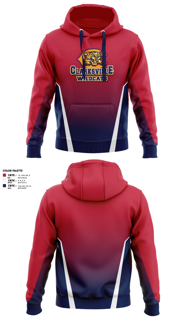 Hoodie, Clarksville Wildcats, Men's Lacrosse, Teamtime, Team time, sublimation, custom sports apparel, team uniforms, spirit wear, spiritwear, sports uniforms, custom shirts, team store, custom team store, fundraiser sports, apparel fundraiser