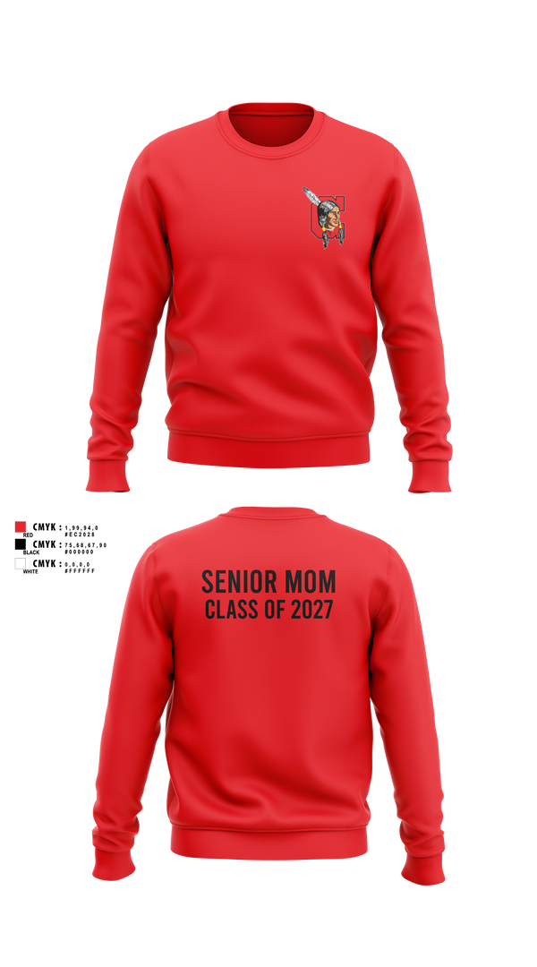 Crew Neck Sweatshirt, Cheyenne Central, , Teamtime, Team time, sublimation, custom sports apparel, team uniforms, spirit wear, spiritwear, sports uniforms, custom shirts, team store, custom team store, fundraiser sports, apparel fundraiser