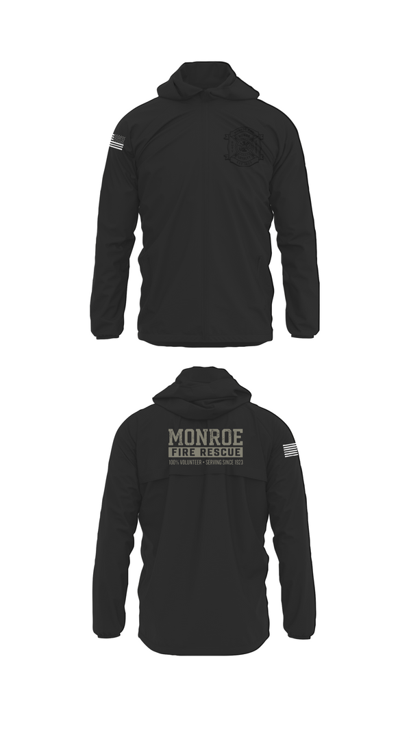 Windbreaker, Monroe Fire Rescue, Fire Department, Teamtime, Team time, sublimation, custom sports apparel, team uniforms, spirit wear, spiritwear, sports uniforms, custom shirts, team store, custom team store, fundraiser sports, apparel fundraiser