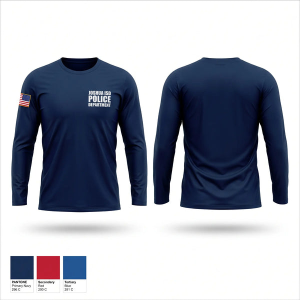 Long Sleeve Performance Shirt, Joshua ISD Police Department, Police, Teamtime, Team time, sublimation, custom sports apparel, team uniforms, spirit wear, spiritwear, sports uniforms, custom shirts, team store, custom team store, fundraiser sports, apparel fundraiser