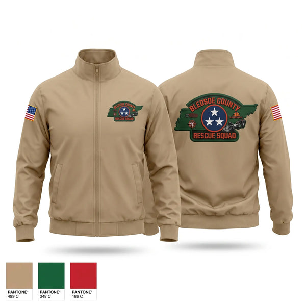 Windbreaker, Bledsoe County Rescue Squad, Fire Department, Teamtime, Team time, sublimation, custom sports apparel, team uniforms, spirit wear, spiritwear, sports uniforms, custom shirts, team store, custom team store, fundraiser sports, apparel fundraiser