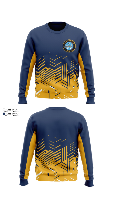 Crew Neck Sweatshirt, USS NIMITZ, Men's Soccer, Teamtime, Team time, sublimation, custom sports apparel, team uniforms, spirit wear, spiritwear, sports uniforms, custom shirts, team store, custom team store, fundraiser sports, apparel fundraiser