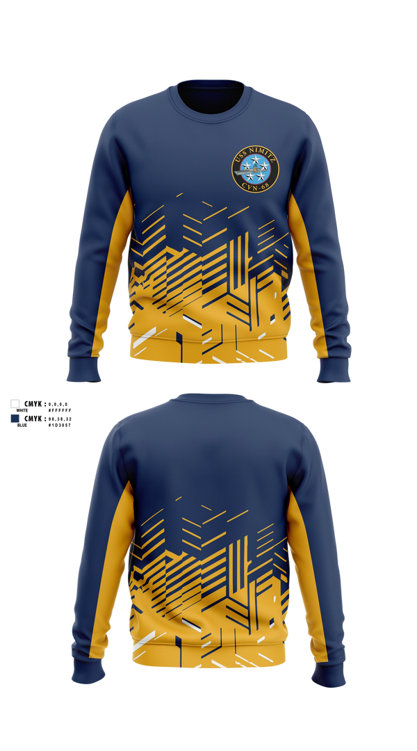 Crew Neck Sweatshirt, USS NIMITZ, Men's Soccer, Teamtime, Team time, sublimation, custom sports apparel, team uniforms, spirit wear, spiritwear, sports uniforms, custom shirts, team store, custom team store, fundraiser sports, apparel fundraiser