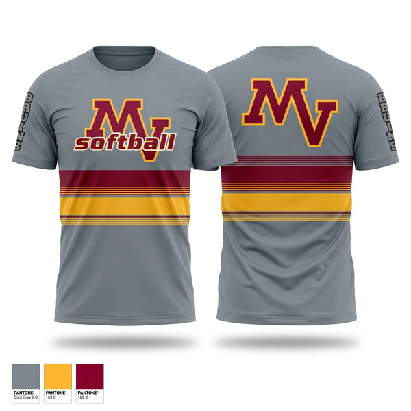 Short Sleeve Performance Shirt, Mountain View Bruins, Softball, Teamtime, Team time, sublimation, custom sports apparel, team uniforms, spirit wear, spiritwear, sports uniforms, custom shirts, team store, custom team store, fundraiser sports, apparel fundraiser