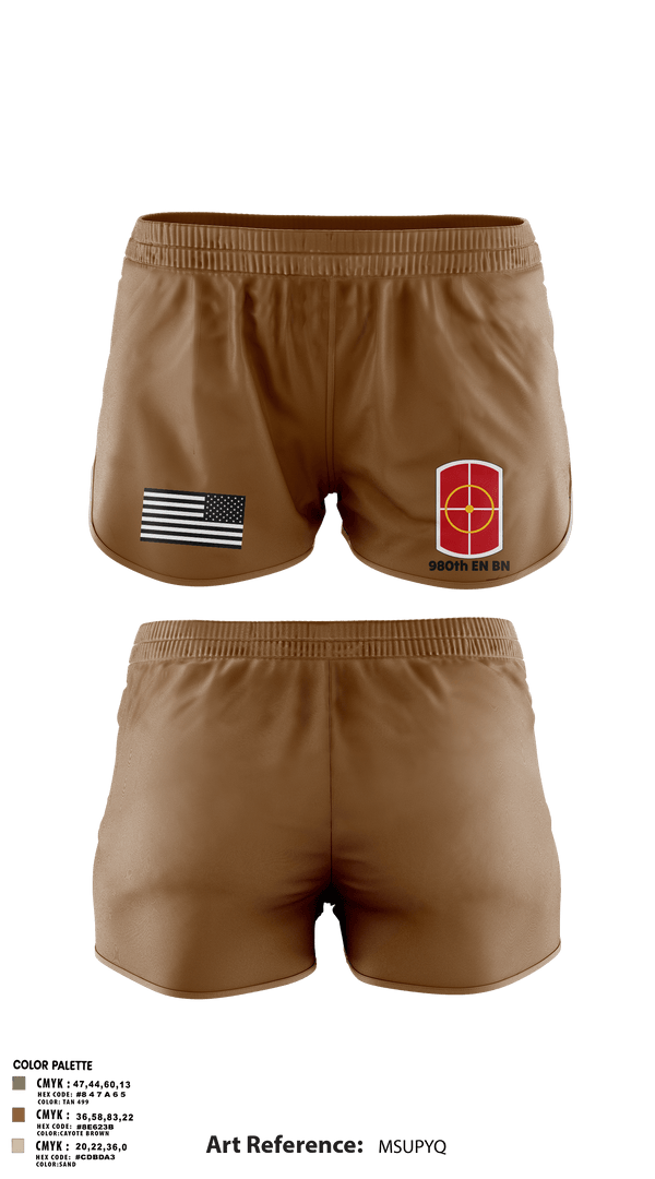 Ranger Panties, 980th EN BN, Army, Teamtime, Team time, sublimation, custom sports apparel, team uniforms, spirit wear, spiritwear, sports uniforms, custom shirts, team store, custom team store, fundraiser sports, apparel fundraiser