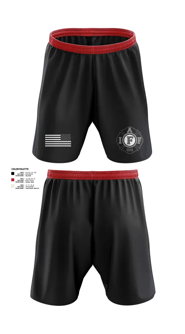 Athletic Shorts With Pockets, Local 5519, Fire Department, Teamtime, Team time, sublimation, custom sports apparel, team uniforms, spirit wear, spiritwear, sports uniforms, custom shirts, team store, custom team store, fundraiser sports, apparel fundraiser