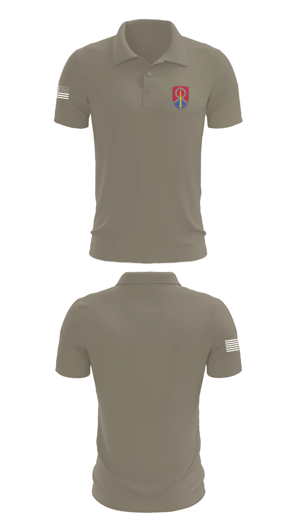 Short Sleeve Performance Polo, 1013th QM CO, Army, Teamtime, Team time, sublimation, custom sports apparel, team uniforms, spirit wear, spiritwear, sports uniforms, custom shirts, team store, custom team store, fundraiser sports, apparel fundraiser