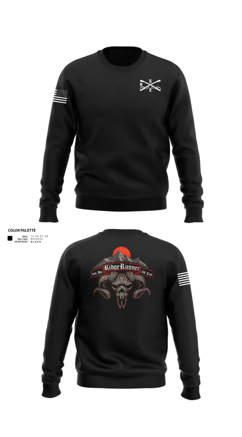 Crew Neck Sweatshirt, 1st Platoon / B CO / 2-5 CAV, Army, Teamtime, Team time, sublimation, custom sports apparel, team uniforms, spirit wear, spiritwear, sports uniforms, custom shirts, team store, custom team store, fundraiser sports, apparel fundraiser