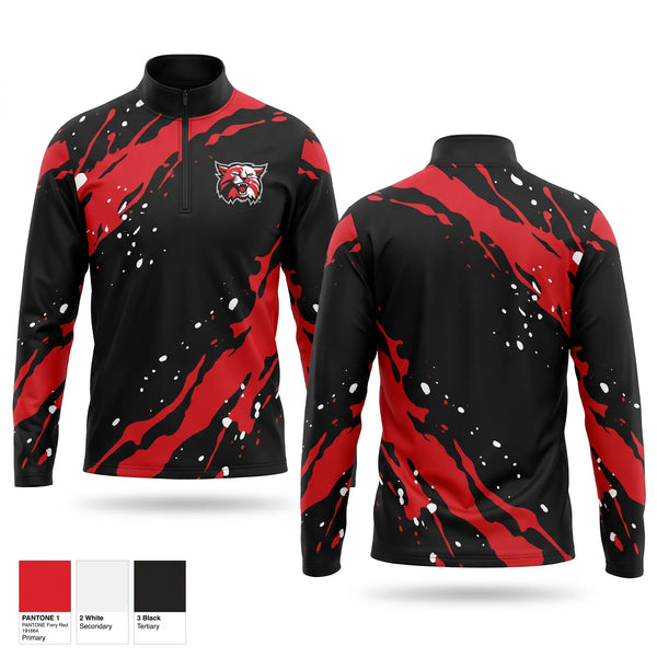 Quarter Zip Jacket, Kenton Wildcats, Women's Soccer, Teamtime, Team time, sublimation, custom sports apparel, team uniforms, spirit wear, spiritwear, sports uniforms, custom shirts, team store, custom team store, fundraiser sports, apparel fundraiser