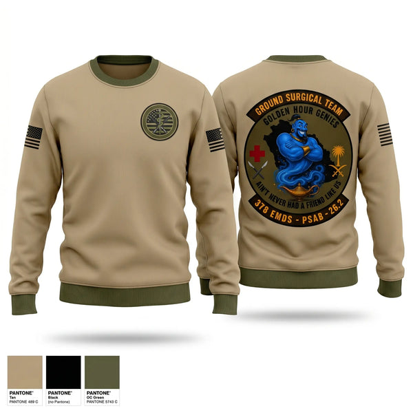 Crew Neck Sweatshirt, 111th Ground Surgical Team, Air Force, Teamtime, Team time, sublimation, custom sports apparel, team uniforms, spirit wear, spiritwear, sports uniforms, custom shirts, team store, custom team store, fundraiser sports, apparel fundraiser