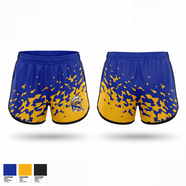 Womens Shorts, Lakeview Spartans, Men's Basketball, Teamtime, Team time, sublimation, custom sports apparel, team uniforms, spirit wear, spiritwear, sports uniforms, custom shirts, team store, custom team store, fundraiser sports, apparel fundraiser