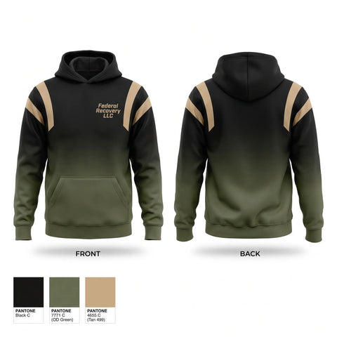 Hoodie, Federal Recovery LLC, Marines, Teamtime, Team time, sublimation, custom sports apparel, team uniforms, spirit wear, spiritwear, sports uniforms, custom shirts, team store, custom team store, fundraiser sports, apparel fundraiser