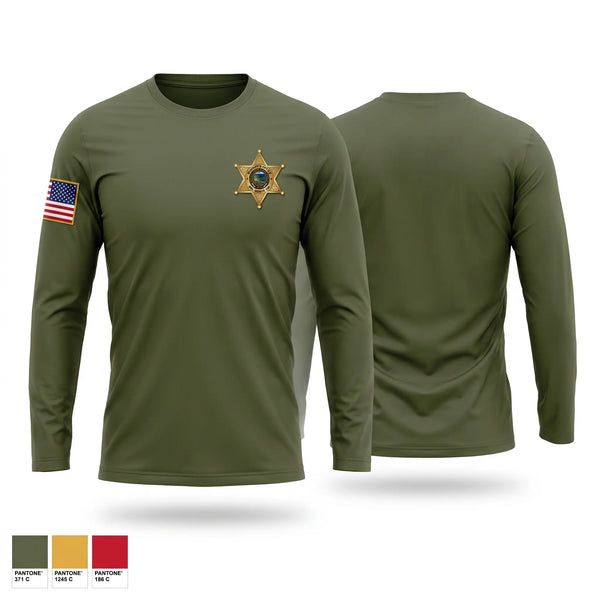 Long Sleeve Performance Shirt, Del Norte County Sheriff's Office, Police, Teamtime, Team time, sublimation, custom sports apparel, team uniforms, spirit wear, spiritwear, sports uniforms, custom shirts, team store, custom team store, fundraiser sports, apparel fundraiser