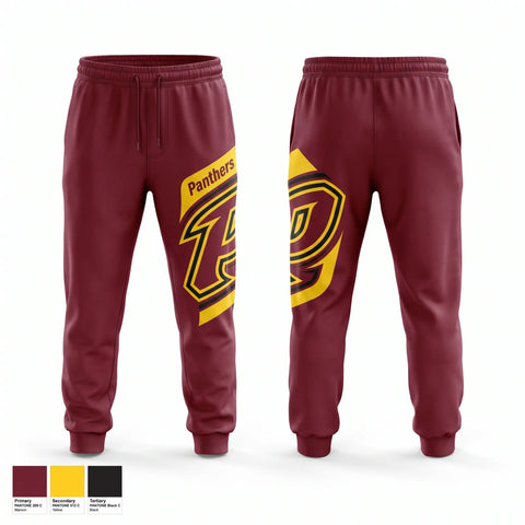Sweatpants, Panthers, Women's Basketball, Teamtime, Team time, sublimation, custom sports apparel, team uniforms, spirit wear, spiritwear, sports uniforms, custom shirts, team store, custom team store, fundraiser sports, apparel fundraiser