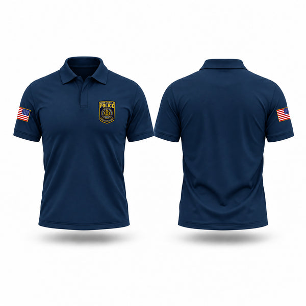 Short Sleeve Performance Polo, New Castle Police Department, Police, Teamtime, Team time, sublimation, custom sports apparel, team uniforms, spirit wear, spiritwear, sports uniforms, custom shirts, team store, custom team store, fundraiser sports, apparel fundraiser
