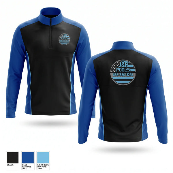 Quarter Zip Jacket, J&P Pools, , Teamtime, Team time, sublimation, custom sports apparel, team uniforms, spirit wear, spiritwear, sports uniforms, custom shirts, team store, custom team store, fundraiser sports, apparel fundraiser