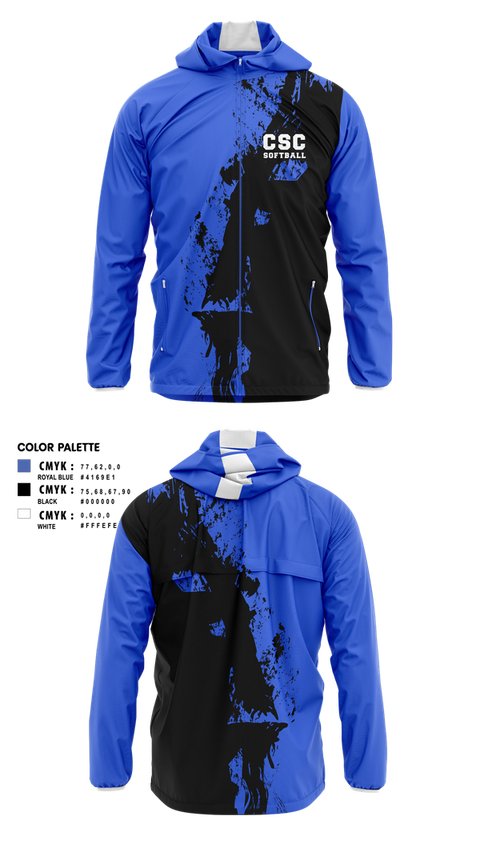 Windbreaker, CSC Softball, Softball, Teamtime, Team time, sublimation, custom sports apparel, team uniforms, spirit wear, spiritwear, sports uniforms, custom shirts, team store, custom team store, fundraiser sports, apparel fundraiser